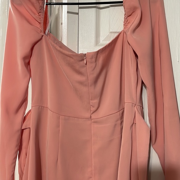 MORE TO COME Khloe Ruffle Sleeve Mini Dress in Blush - Picture 7 of 7